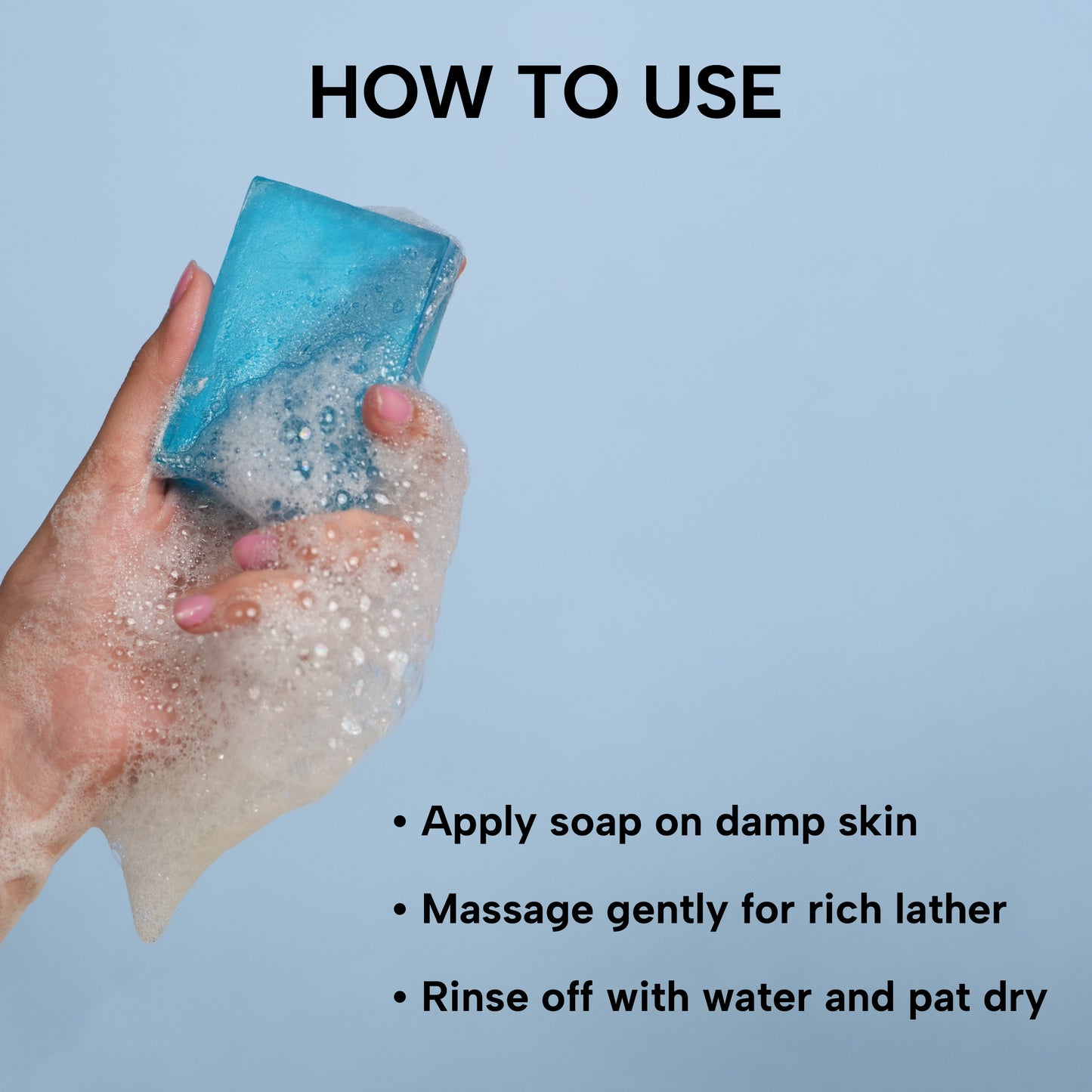 Refreshing Aqua infused with Menthol Soap